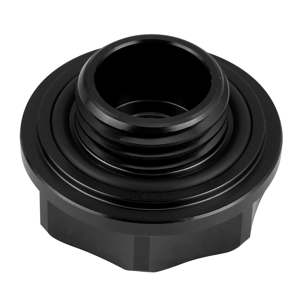 Aluminium Alloy Oil Filler Cover Engine Fuel Tank Cap For Car (Black) Black 9441324568691