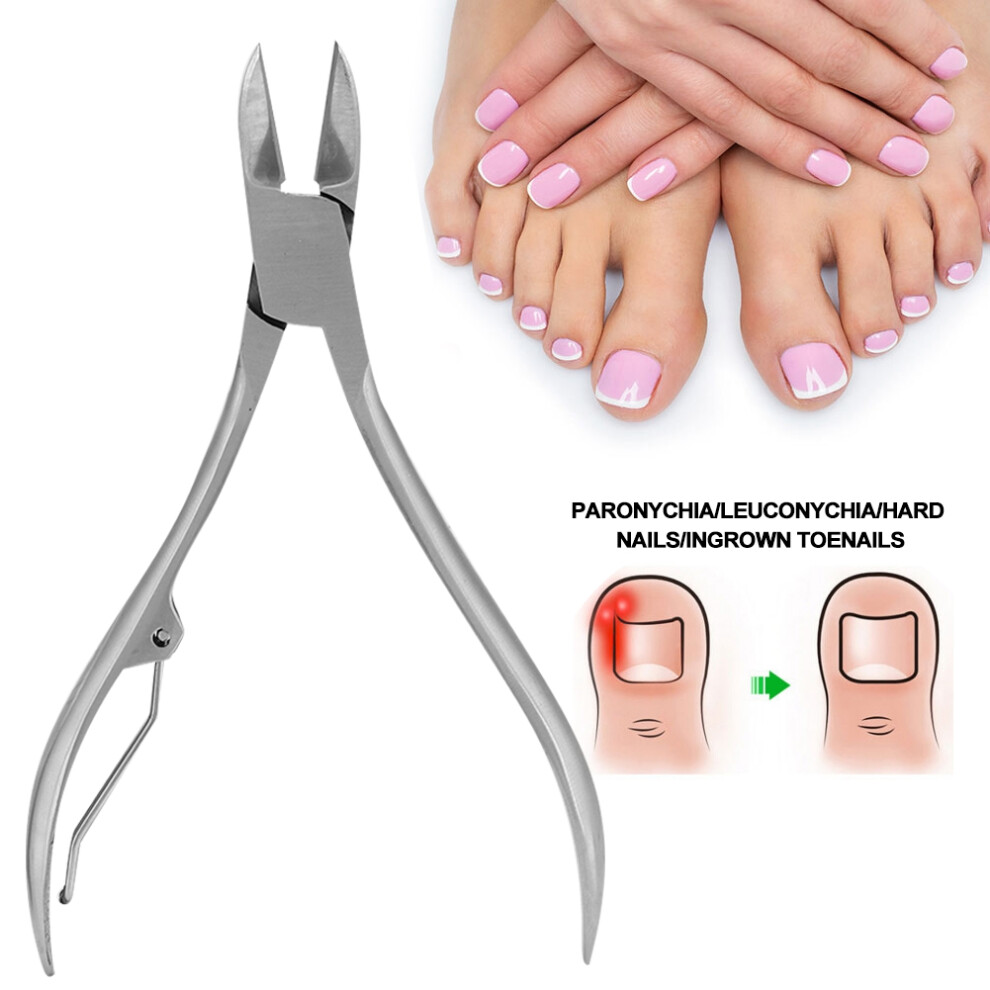 Stainless Steel Dead Skin Pliers Scissors Ingrown Toenails Paronychia Treatment Nail Cuticle Nippers