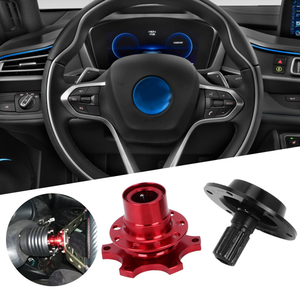 Universal 6 Hole Steering Wheel Quick Release Disconnect Hub Adapter Kit Car Repair Tool 6941324570968