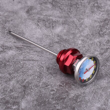 Aluminum Alloy Motorcycle Oil Dipstick Temperature for 125cc Motocross Motorbike Red
