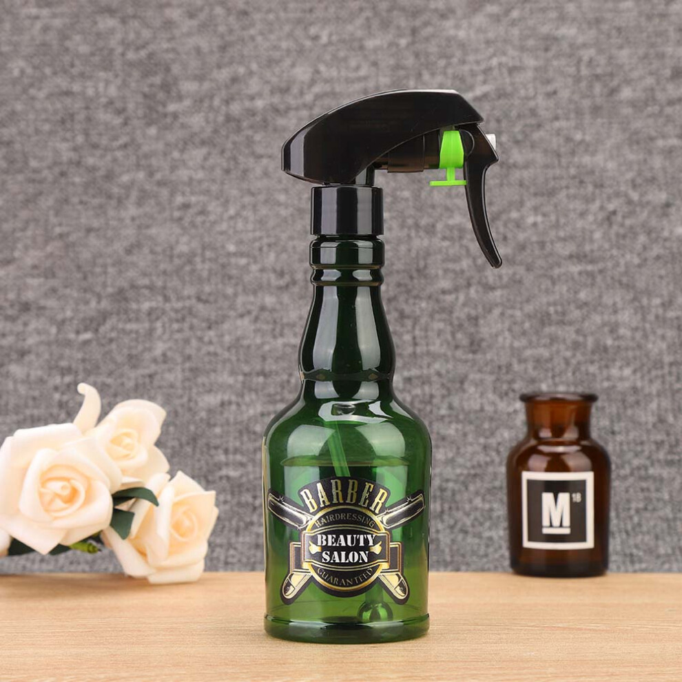 Unisex Green 280Ml Vintage Water Sprayer Refillable Barber Empty Spray Bottle Hair Accessory (Green)
