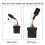 105-125dB Motorcycle 2 Way Remote Alarm Horn Waterproof Security System with Engine Start 3
