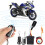 105-125dB Motorcycle 2 Way Remote Alarm Horn Waterproof Security System with Engine Start 1