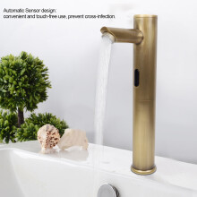 Automatic Sensor Bathroom Basin Hands Free Water Faucet Mixer Wash Basin Taps Vintage