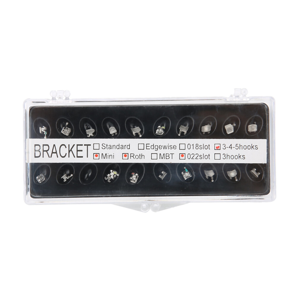 20pcs Orthodontic Metal Dental Bracket Brace Self‑Ligating Dentist Material