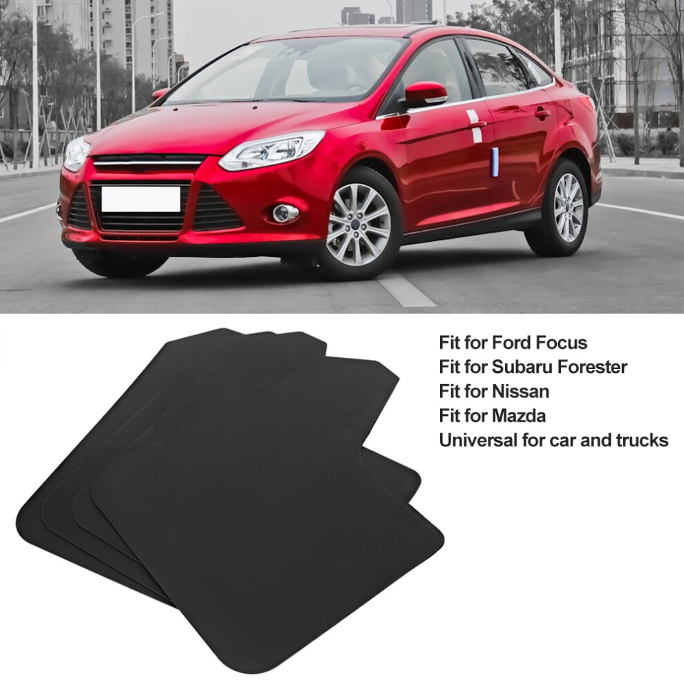 4Pcs Universal Mudguard Cover Mud Flap Guards Fenders Fit For Subaru Forester Mf12basblk Black 4621324572323