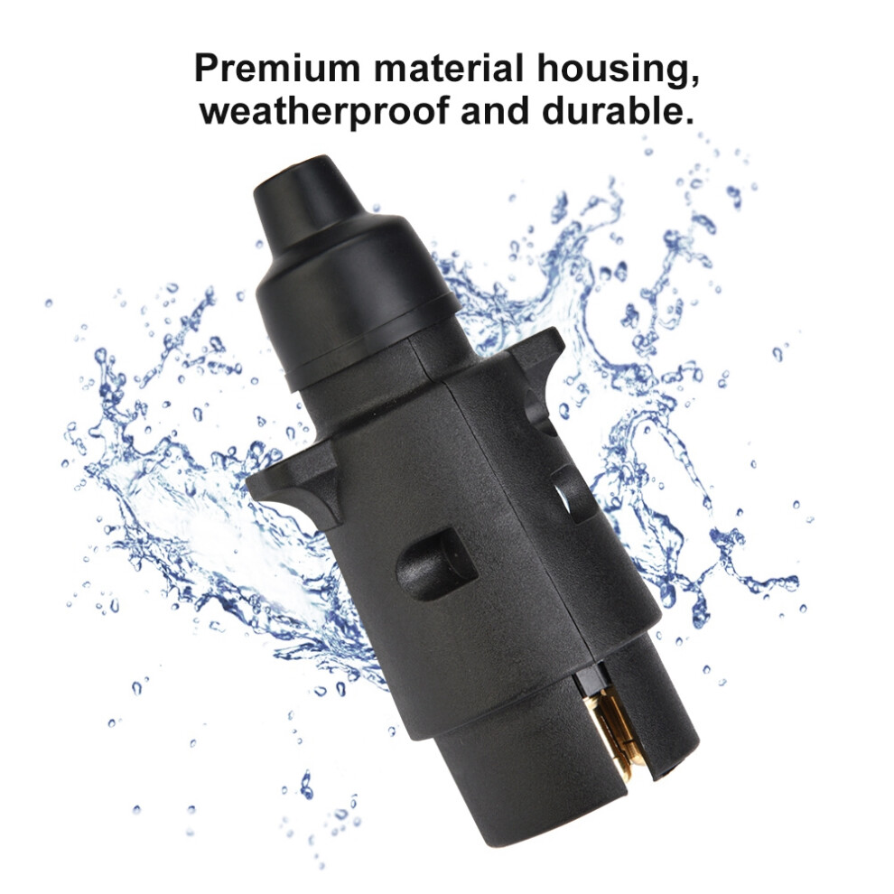 7 Pin Car Trailer Socket Plug Connector For Caravan Towbar Towing European Standard 12V 5001324572353