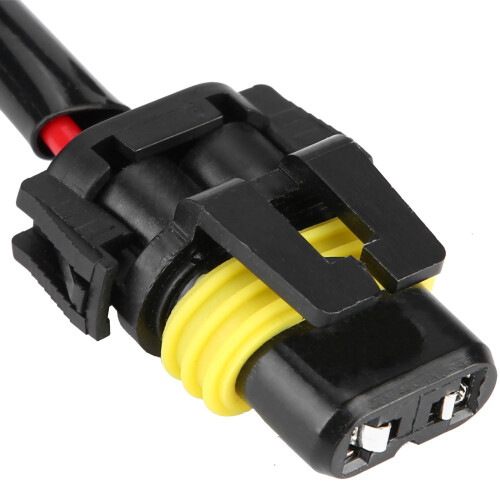 2pcs H4 Sockets to 9006 Bulbs Wire Harness Headlight Fog Light Conversion Adapter Cable 2