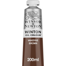Winsor & Newton Winton olieverf tube, 200 ml, Vandyke Brown