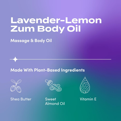 Indaco selvatico zum lavanda -limone olio corpo 1
