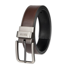 Kenneth Cole Herren Reversible (Single Reversible Belt) Grtel Oil Tanned Schwarz/Braun 38 US