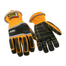 Ansell RINGERS R-314 Industrial Extrication Search & Rescue Impact Gloves with Enhanced Grip for Mining Oil and Gas Orange/Black Size 8 1 Pack