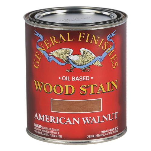 General Finishes    lbasierte, eindringende Holzbeize, 1 Quart, amerikanischer Nussbaum