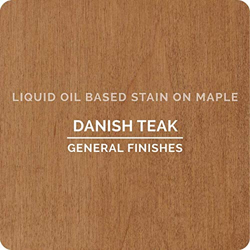 General Finishes    lbasierte, eindringende Holzbeize, 1/2 Pint Danish Teak 1