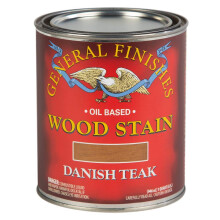 General Finishes lbasierte, durchdringende Holzlasur, 1 Quart, dnisches Teakholz