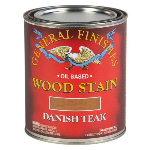 General Finishes    lbasierte, eindringende Holzbeize, 1 Quart Danish Teak