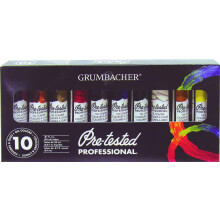 Grumbacher vooraf geteste oliekleurset 10 kleuren