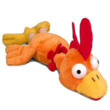 Playmaker Toys - Flying Screaming Flingshot Slingshot Novelty Chicken Plush Doll Toy Launches up to 50 Feet