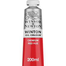 Winsor & Newton Winton olieverf tube, 200 ml, cadmiumrood tint