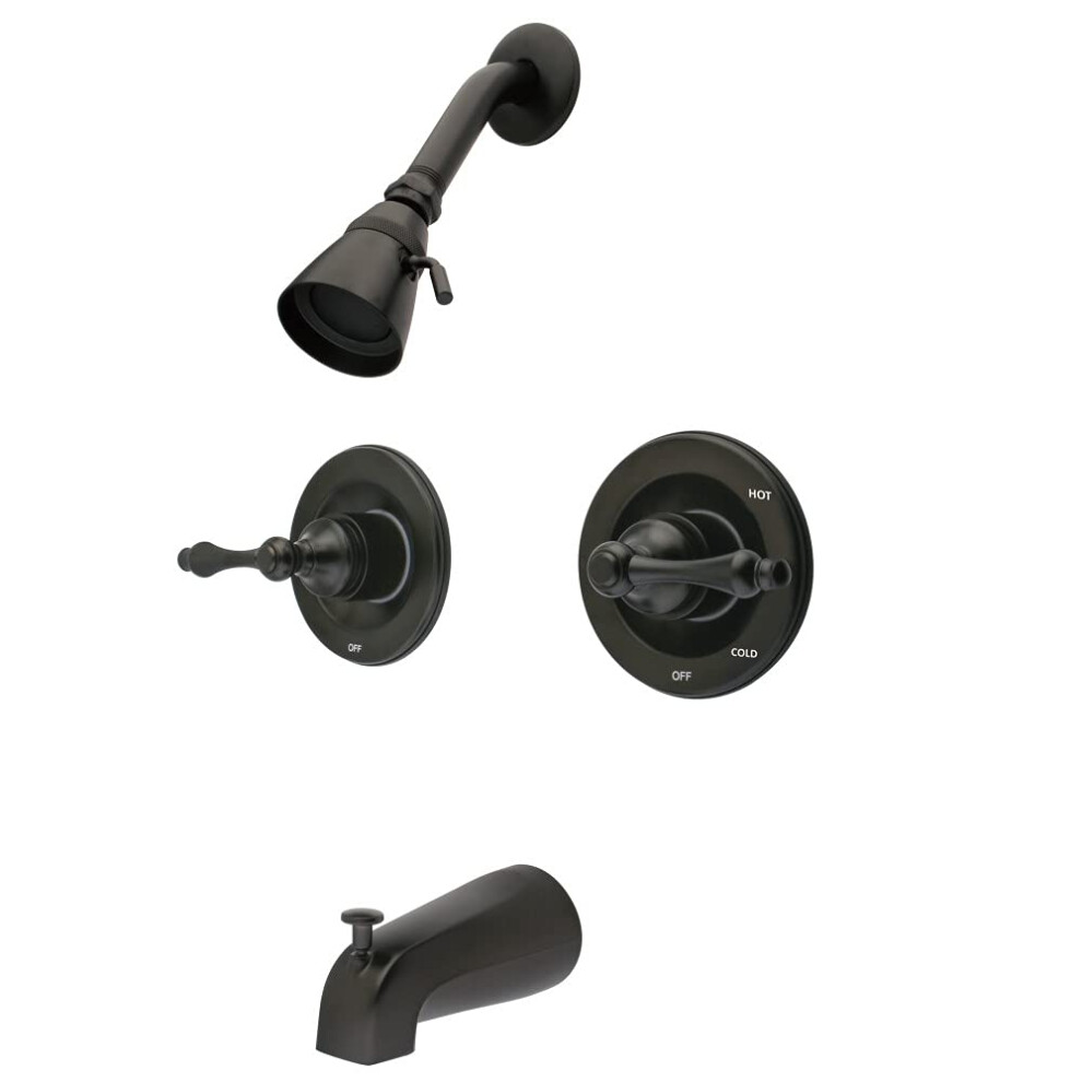 Kingston Brass Kb665al Vintage Tub And Shower Faucet 5-Inch Spout Reach Oil Rubbed Bronze 663370027543