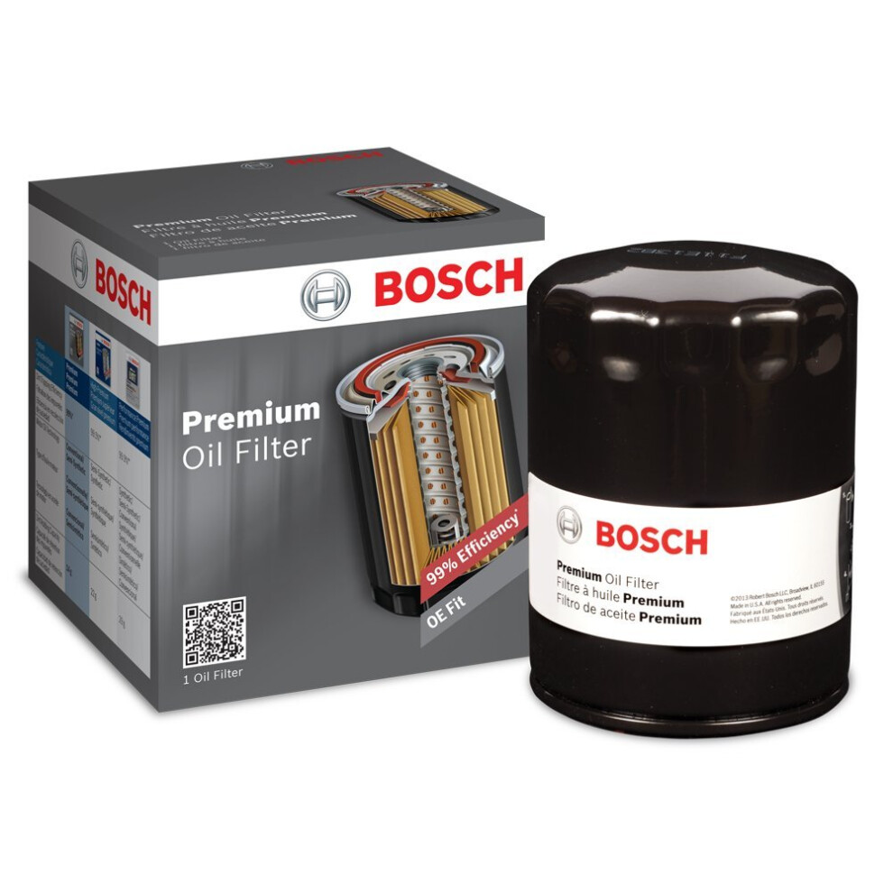 BOSCH 3540 Premium Oil Filter with FILTECH Filtration Technology - Compatible with Select Ford Club Wagon E-350 E-450 Excursion F-250 F-350