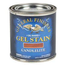 General Finishes Oil Base Gel Stain 1/2 Pint Candlelite