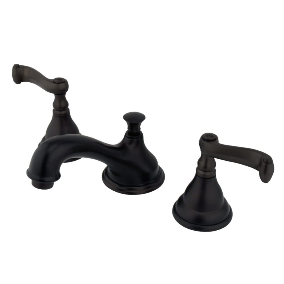 Kingston Brass Ks5565fl Regency Widespread Lavatory Faucet With French Lever Handle Oil Rubbed Bronze 663370008610