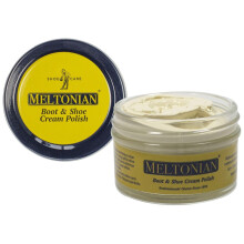 Meltonian Cream Shoe Polish - Boot Polish Polie en cuir huile de cirage bas   e sur la cire d'abeille - restaure et prot   ge 60+ couleurs blanc d'hi