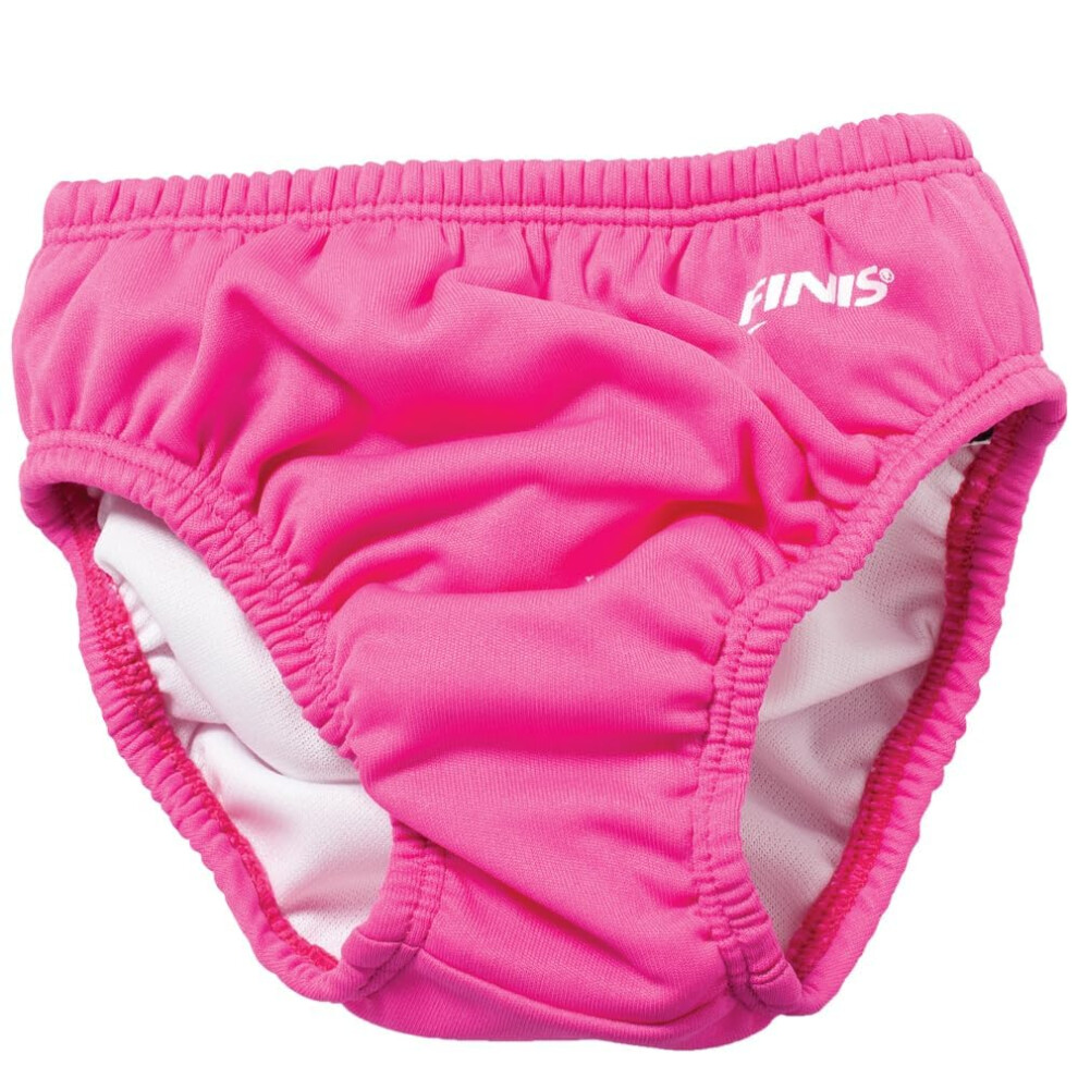 FINIS Reusable Swim Diaper for Babies - Snap Closure - UPF 50 & Up Sun Protection - Leak-Resistant Fit - Pink - 3T-image-OPC-PHWT7D7-NEW
