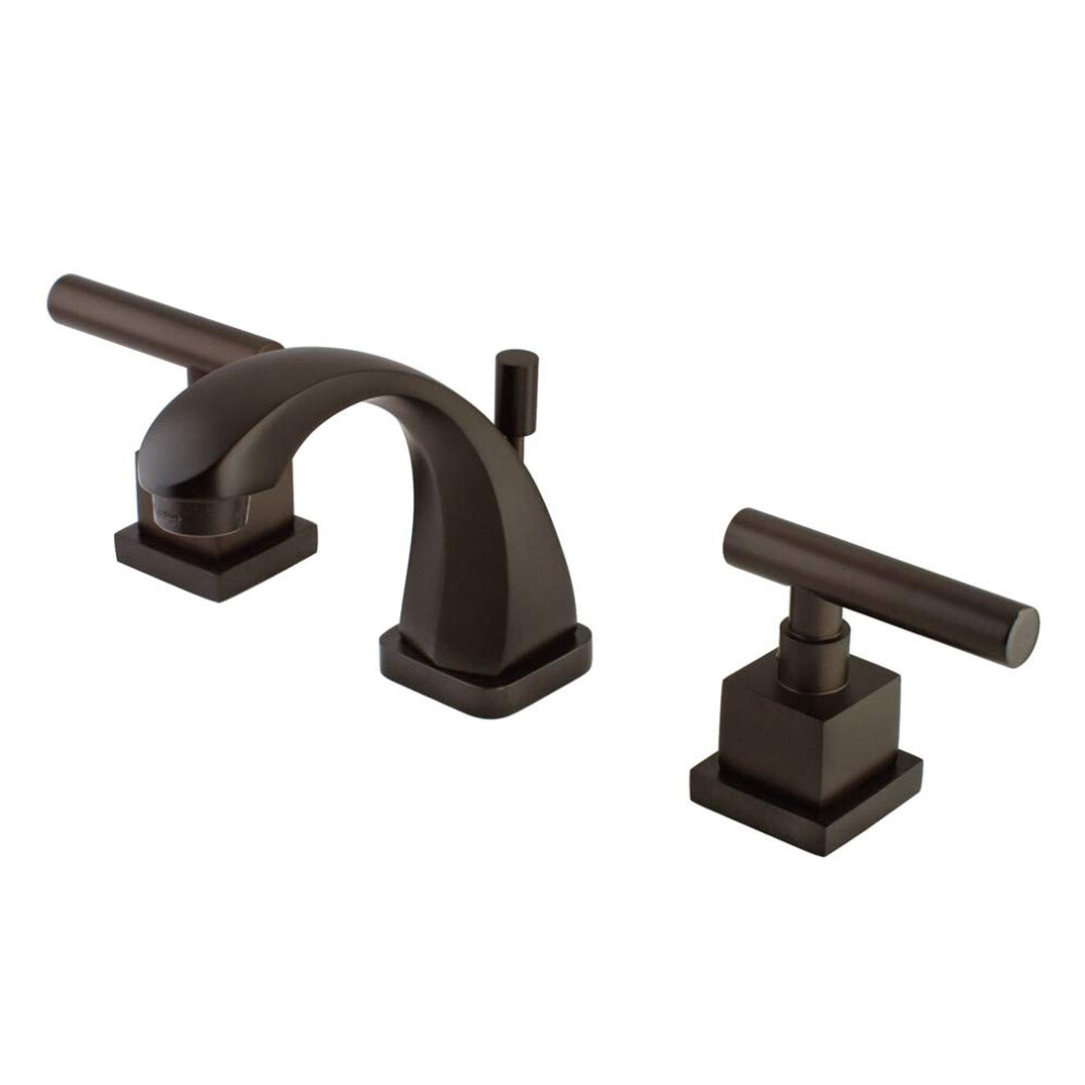 Kingston Brass Ks4945cql Claremont Mini Widespread Lavatory Faucet With Brass Pop-Up Oil Rubbed Bronze 663370037849