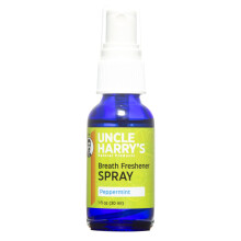 Zio Harrys Prodotti naturali Spray per la deodorante per respiro con olio di menta piperita a nord -ovest del Pacifico organico puro e argento colloi