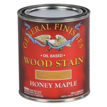General Finishes Oil Based Penetrating Wood Stain 1 Quart Honey Maple