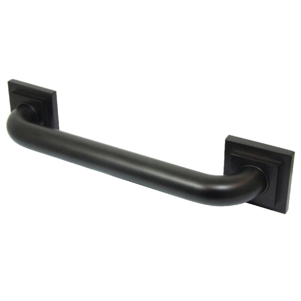 Kingston Brass Bronze Dr614125 Designer Trimscape Claremont Decor 12-Inch Grab Bar With 1.25-Inch Outer Diameter Oil Rubbed