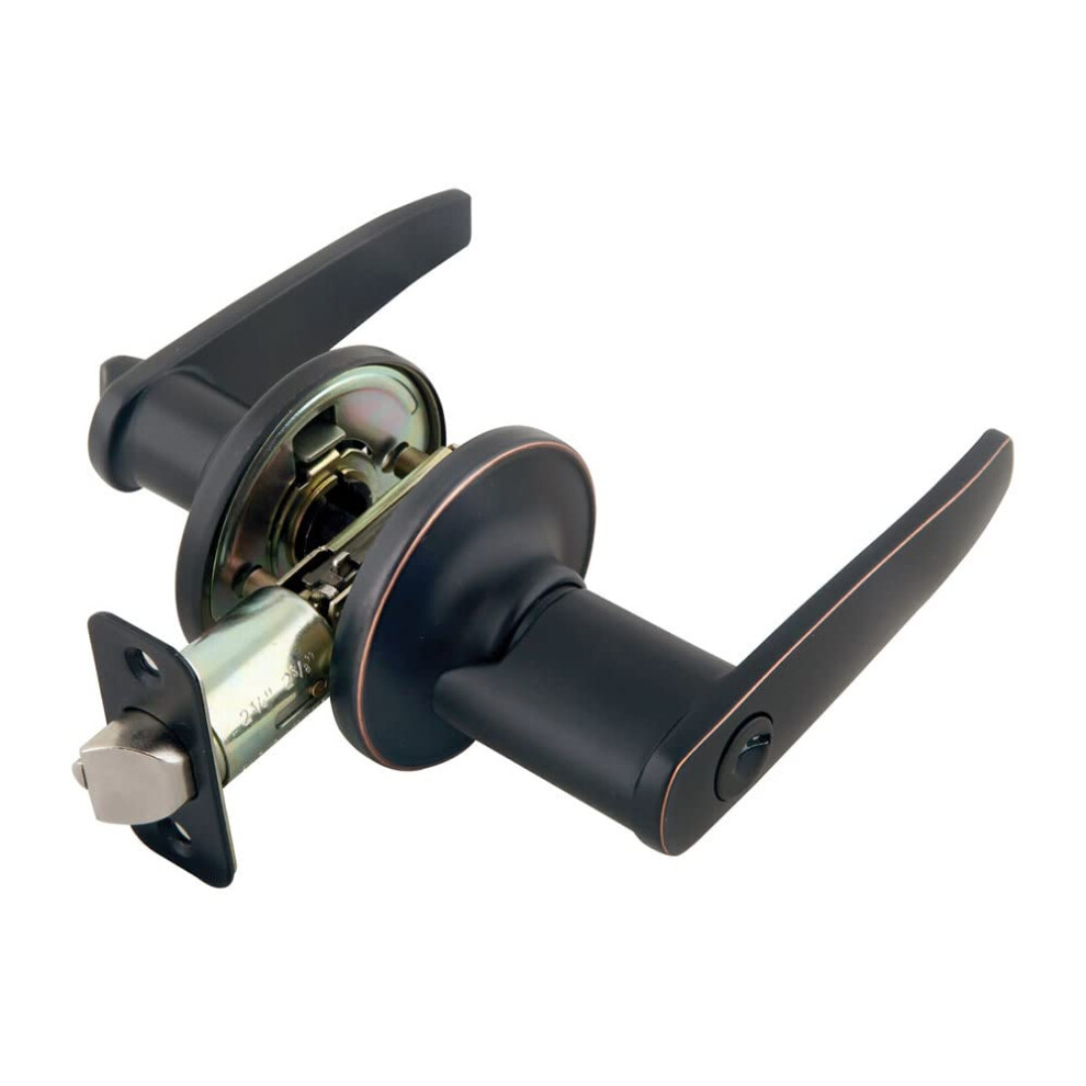 Photos - Door Lock Design House 702332 Delavan Keyed Entry Door Lever Oil Rubbed Bronze 