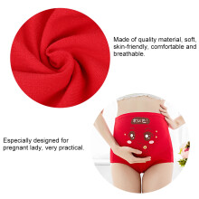 Women Lady High Waist Cute Adjustable Panties Cartoon Briefs Maternity Underwear (red XL)
