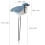 Soil Moisture Sensor Meter Moisture Sensor Hygrometer for Garden(Battery Included Blue) 4