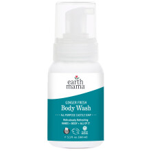 Sapone per mani in schiuma fresca in zenzero di Terra Mama Ginger e sapone per la pari del corpo della pelle sensibile con calendula biologica di bur