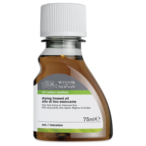 Winsor & Newton Sansodor Huile de Lin Sèche, Flacon de 75ml