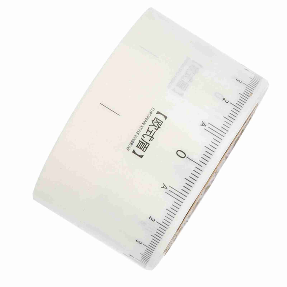 50Pcs Disposable Eyebrow Tattoo Ruler Sticker Microblading Measure Tool European style Eyebrow