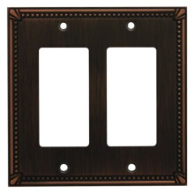 Cosmas 44098-ORB Oil Rubbed Bronze Dobbelt GFI/Decora Rocker Wall Switch Plate Switchplate Cover