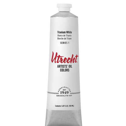 Utrecht Kunstenaars Olieverf - Titanium Wit, 150 ml tube