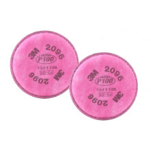 3M P100 Respirator Filter 2096 1 Pair Helps Protect Against Oil and Non-Oil Based Particulates Nuisance Level Acid Gas Relief Dust Fumes an