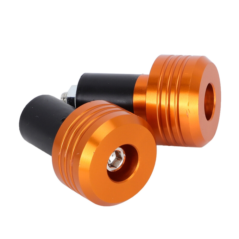 Motorcycle Handlebar Grip End Aluminum Plugs Moto Slider Accessories(Orange) Orange 4151324574046