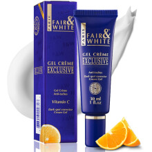 Fair en Wit Exclusieve Brightening Gel Cream - 30 ml / 1 FL Oz - Mydrateert diep geformuleerd om donkere vlekken te vervagen met vitamine C -glyc