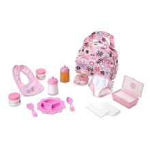 Melissa & Doug Doll Feeding and Changing Accessories - Bib, Bag, Diaper, Wipes, Utensils, Bottles 7.30 high x 11.20 Wide x 14.30 deep