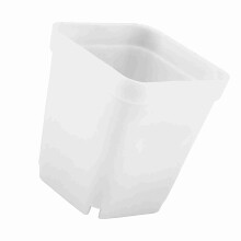 20pcs Mini Modern Succulent Plant Pots Small plastic Containers, Scrub square Pots(White)