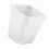 20pcs Mini Modern Succulent Plant Pots Small plastic Containers, Scrub square Pots（White） 1