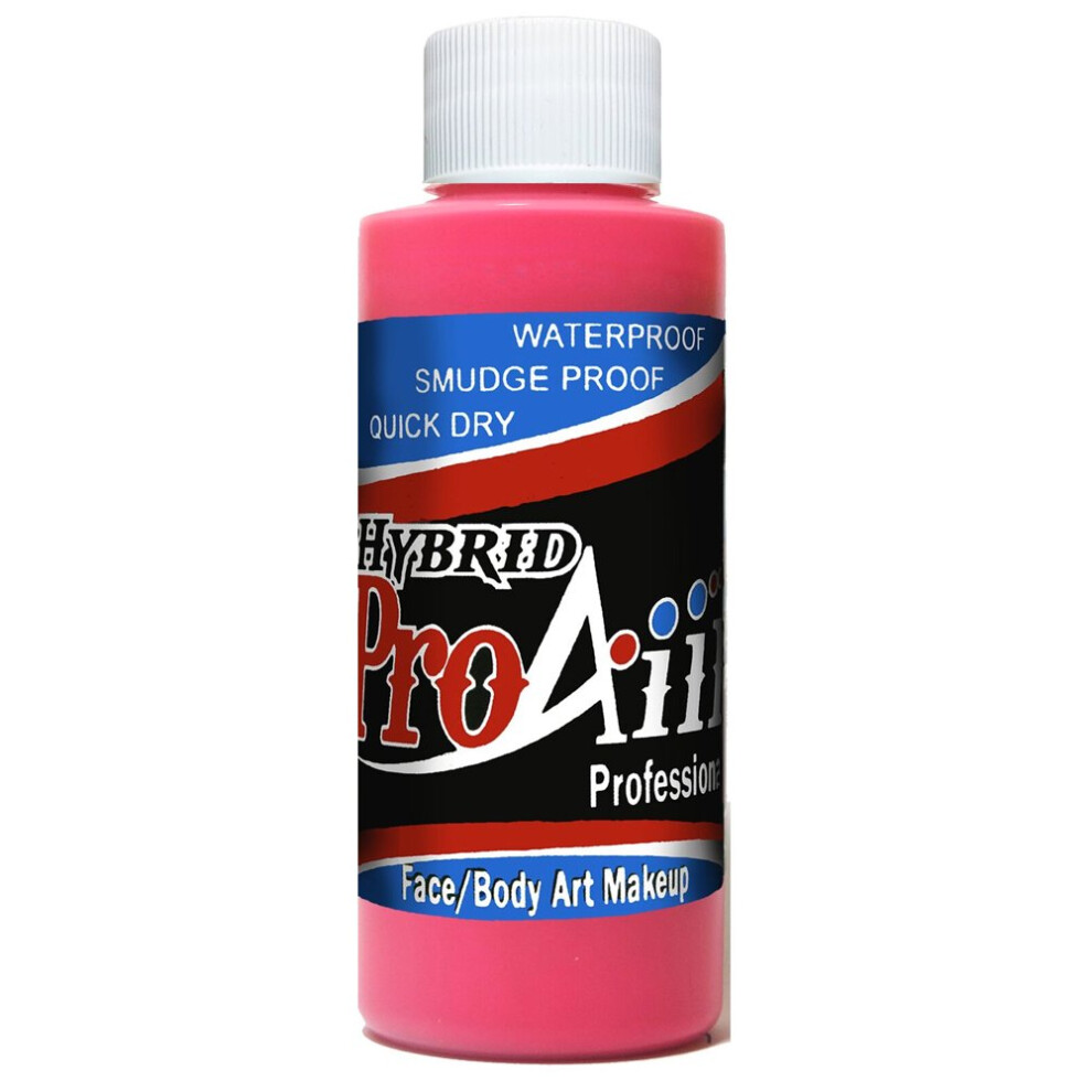 Showoffs Body Art Pink Proaiir Face And Body Painting Makeup - 2Oz (60Ml) Fluorescent Hot