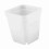 20pcs Mini Modern Succulent Plant Pots Small plastic Containers, Scrub square Pots（White） 13