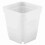 20pcs Mini Modern Succulent Plant Pots Small plastic Containers, Scrub square Pots（White） 15